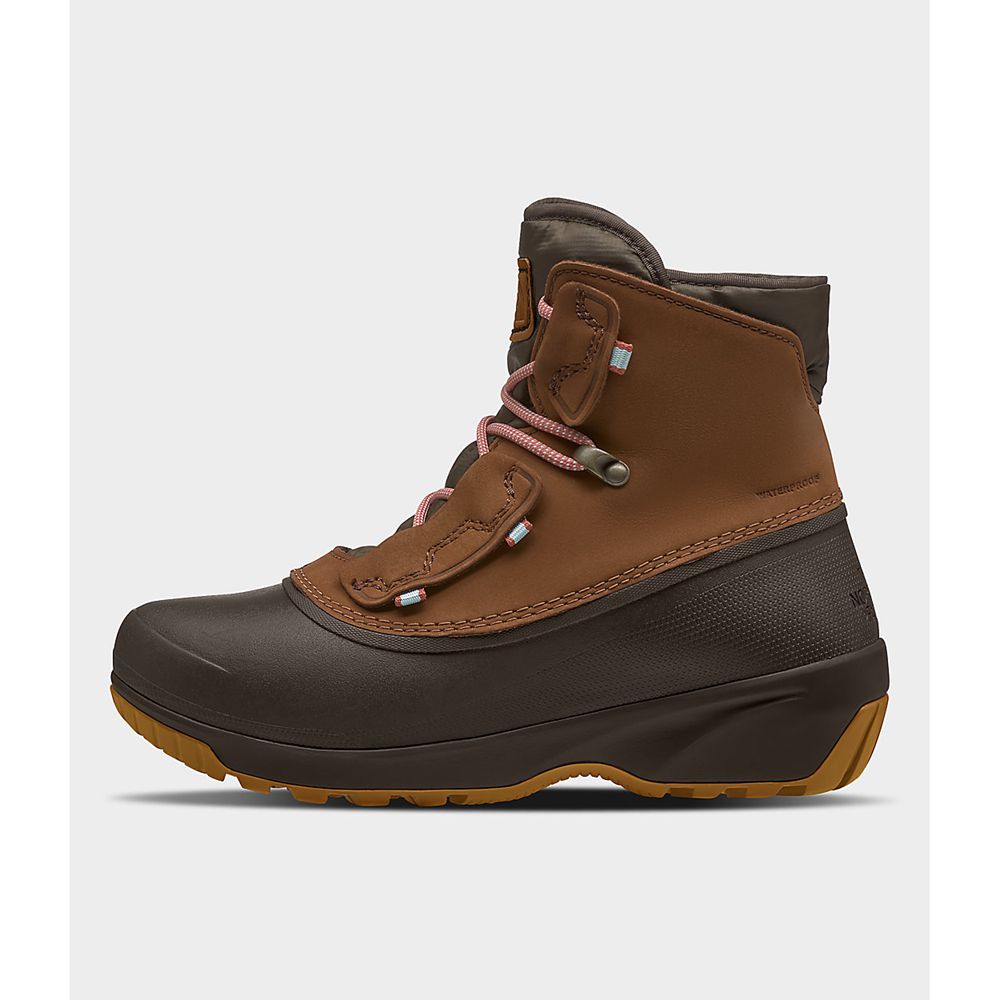 The North Face Boots Womens Australia - The North Face Shellista Iv Shorty Wp Brown (THP-849316)